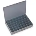 Steel Compartment Drawer, Compartments per Drawer: 6, Removable Dividers: No, Gray