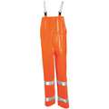 Tingley Flame Resistant Rain Bib Overall, PPE Category: 0, High Visibility: Yes, Polyester, PVC, 5XL, Orange