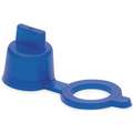 Plastic Grease Fitting Cap, Blue