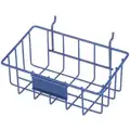 Wire Mounting Basket,Blue,