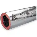 Atco Insulated Flexible Duct: 4 in Flex Duct Inside Dia., 1 1/4 in Flex Duct Wall Thick, Polyester
