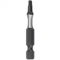 Milwaukee Power Bit: #2 Fastening Tool Tip Size, 2 in Overall Bit Lg, 1/4 in Hex Shank Size, Impact