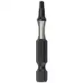 Milwaukee Power Bit: #3 Fastening Tool Tip Size, 2 in Overall Bit Lg, 1/4 in Hex Shank Size, Impact