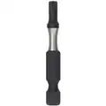 Milwaukee Power Bit: T15 Fastening Tool Tip Size, 2 in Overall Bit Lg, 1/4 in Hex Shank Size