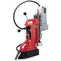 Milwaukee Magnetic Drill Press, 120VAC, 3/4" Capacity Steel, 0-350 No Load RPM