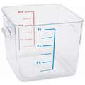 Rubbermaid 8-3/4" x 8-7/8" x 6-15/16" Co-Polyester Space Saving Storage Container, Clear