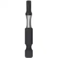 Milwaukee Power Bit: T30 Fastening Tool Tip Size, 2 in Overall Bit Lg, 1/4 in Hex Shank Size
