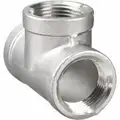 304 Stainless Steel Tee, FNPT, 1/2" Pipe Size - Pipe Fitting