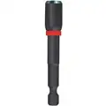 Milwaukee 2-9/16" Nutsetter 1/4" Hex Size, 1/4" Hex Shank Size, Magnetic