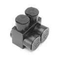 Burndy 2.75"L 2-Port Insulated Multitap Connector, Single-Sided Entry, L, 600 kcmil Max. Conductor Size