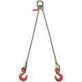 Lift-All Wire Rope Sling: 3/8 in Rope Dia, 6 ft Sling Lg, 2,800 lb Sling Capacity @ 30 Degrees