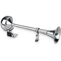 Wolo Low Tone Single Trumpet Horn: Electric, 18 1/2 in Lg, 4 in Wd, 4 1/2 in Ht