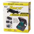 Tomcat Rodent Station: Rodent Control, Bait Box Trap, 9 1/2 in Overall L, 8 1/2 in Overall Wd