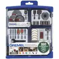 Dremel General Purpose Attachment Set: 160 Pieces, Case Included, 1/8 in Shank Dia