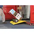 Plastic Shipping Container Ramp; 750 lb. Load Capacity, 36" L x 35" W, Yellow