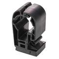 Polyamide, Pipe Clip, Black, For Tubing O.D. 40 mm