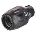 Tubing Fitting: Polyamide, Push-to-Connect x MNPT, For 1 1/2 in Tube OD, 1 in Pipe Size, Black