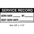Inspection Label, Polyester, Height: 5/8" x Width: 1-1/2", 350 PK