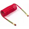 Grote Coiled Nylon Air Brake Assembly,8 ft. with 6" Lead, Red