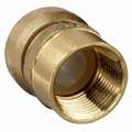 Female Adapter: Brass, Push-to-Connect x FNPT, For 1/2 in Tube OD, 1/2 in Pipe Size, Brass