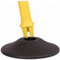 Us Weight Barrier Post with Belt: High Density Polyethylene, Textured, 38 1/2 in Post Ht, 1 PR