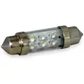 Trade Number L10X39-W, 0.2 Watts Miniature LED Bulb, T3-1/4, Festoon, 12