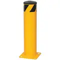 24" Removable, Steel Bollard with Dome Cap; 5-1/2"O.D.