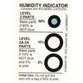 SCS Humidity Indicator: 2 in Wd, 3 in Lg, 3 Dots, 5%_10%_60% Humidity Levels, 125 PK