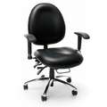 Ofm Inc Desk Chair, 24/7 Extreme Use, Desk Chair, Black, Vinyl, 19" to 23" Nominal Seat Height Range