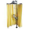 Bradley Privacy Curtain, Stainless Steel Frame, Vinyl Curtain, For Use With Emergency Shower Stations