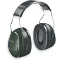 3M Over-the-Head Ear Muffs, 27dB Noise Reduction Rating NRR, Dielectric No, Black, Green