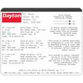 Dayton DC Permanent Magnet Motor, 1/18, 1/44 HP, Non-Standard Frame, Nameplate RPM 1,800/4,300