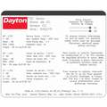 Dayton DC Permanent Magnet Motor, 1/53 HP, Non-Standard Frame, Nameplate RPM 2,500, Voltage 90V DC