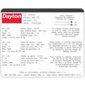 Dayton DC Permanent Magnet Motor, 1/27 HP, Non-Standard Frame, Nameplate RPM 1,800, Voltage 90V DC