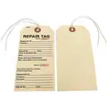 Repair Tag, Paper, Height: 5-3/4", Width: 2-7/8"