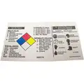 Badger Tag & Label Corp NFR Self-Laminating Label: Black/Blue/Red/Yellow/White, 2 in Ht, 25 PK