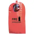 Vinyl Fire Extinguisher Cover w/Window, Fits Tank Size 15 to 30 lb.