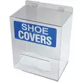 Condor 12" x 8" x 14" Acrylic Shoe/Boot Cover Dispenser, Clear