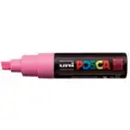 Posca Chisel Broad Tip Marker 8Mm Fluorescent Pink
