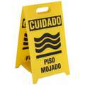See All Industries A-Frame, Sign Header Caution, Wet Floor, Number of Printed Sides 4, Corrugated Plastic