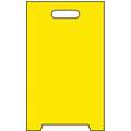 See All Industries Plastic, Blank Floor Stand Safety Sign, 12" Width, 20" Height, Yellow, Free-Standing Floor