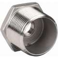 304 Stainless Steel Hex Bushing, MNPT x FNPT, 2" x 3/8" Pipe Size - Pipe Fitting