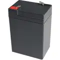 6VDC Sealed Lead Acid Battery, 5.0Ah, Faston, 4.19" Height, 1.76 lb. Weight, 2.76" Depth
