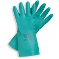 Chemical Resistant Gloves, Size 10, 12"L, Green, 1 PR