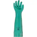 Chemical Resistant Gloves, Size 9, 18"L, Green, 1 PR