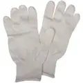 Condor Summer Glove Liners, Cotton/Polyester, Universal, White, 9-3/4" Length, 1 PR