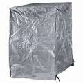 Pallet Cover Tarp: 10.5 mil Thick, Black/Silver, 48 in Wd, 72 in Dp, 48 in Lg