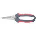 Clauss Shop Shears, Shop, Straight, Right Hand, Titanium Bonded Stainless Steel, Length of Cut: 2-1/2"