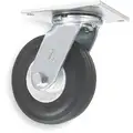 Light- Medium Duty, Swivel Plate Caster with Pneumatic Wheels; 350 lb. Load Rating, 8" Wheel Dia.