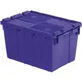 Orbis Attached Lid Container, Blue, 12-7/8"H x 21-7/8"L x 15-1/4"W, 1EA